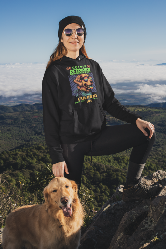 Premium Pfotenpoesie Hoodie Golden Retriever