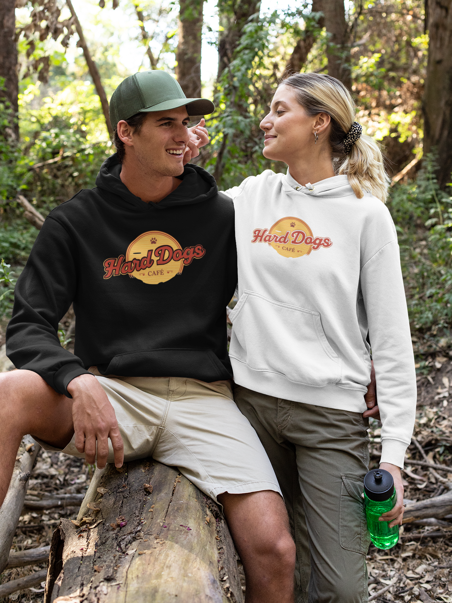 Premium Pfotenpoesie Unisex Hoodie Har Dogs Cafe