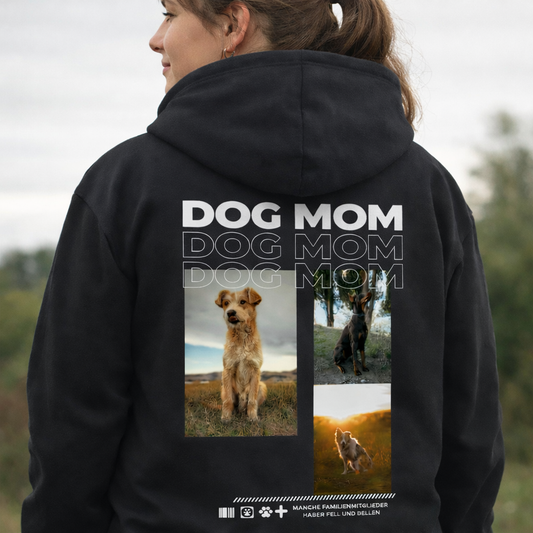 Personalisierbarer Unisex Hoodie Mit  Hunde Foto  Pfotenpoesie