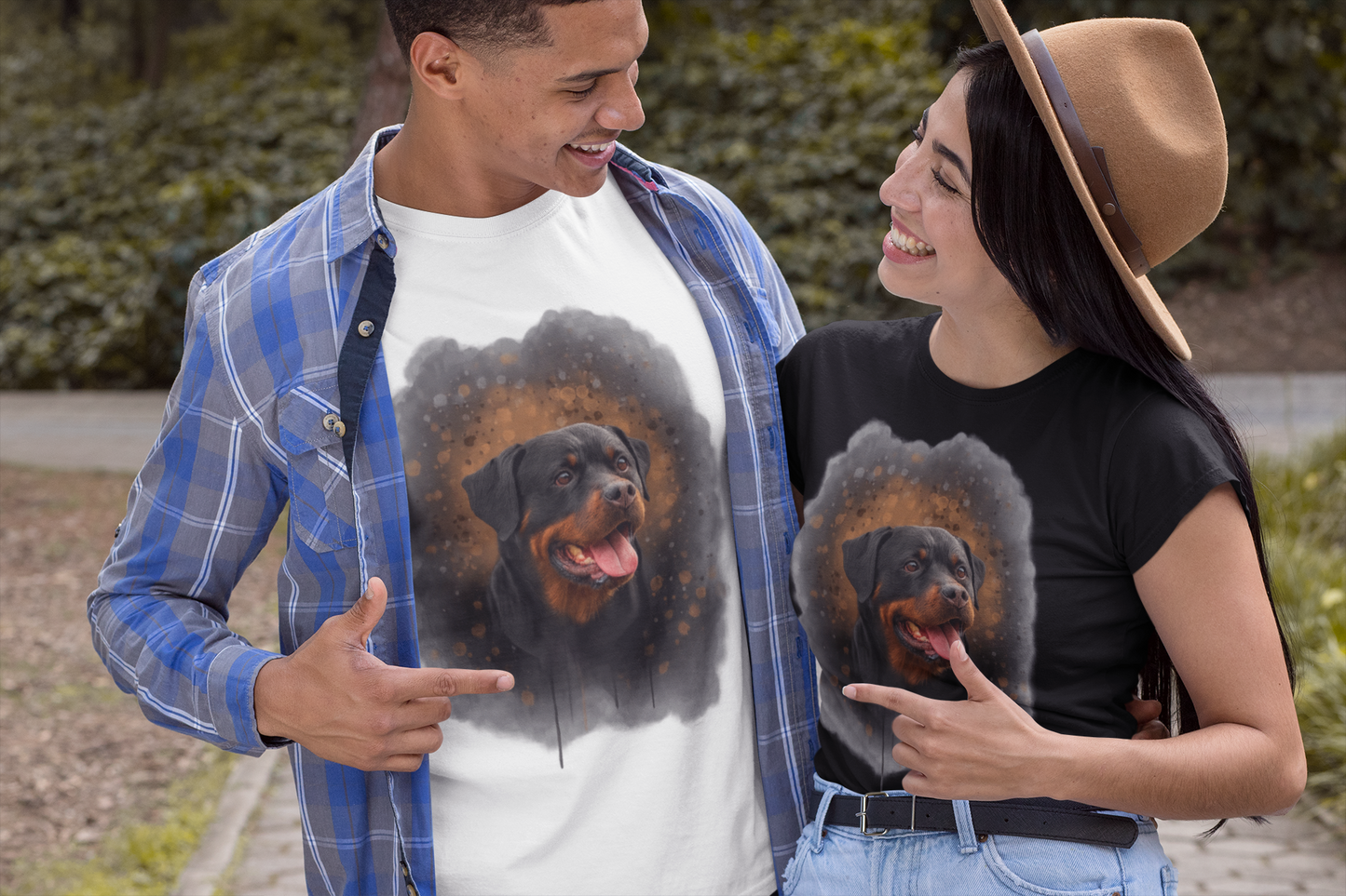 Premium Pfotenpoesie personalisiertes Hunde-T-Shirt
