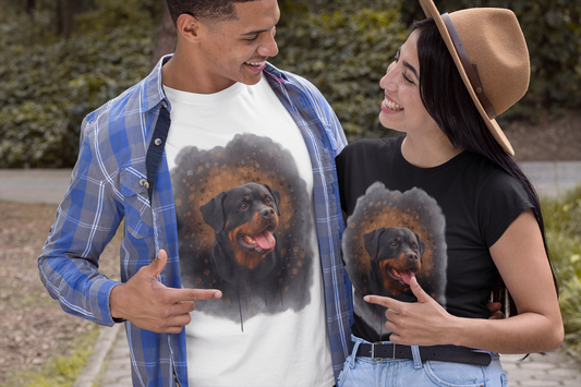 Premium Pfotenpoesie personalisiertes Hunde-T-Shirt