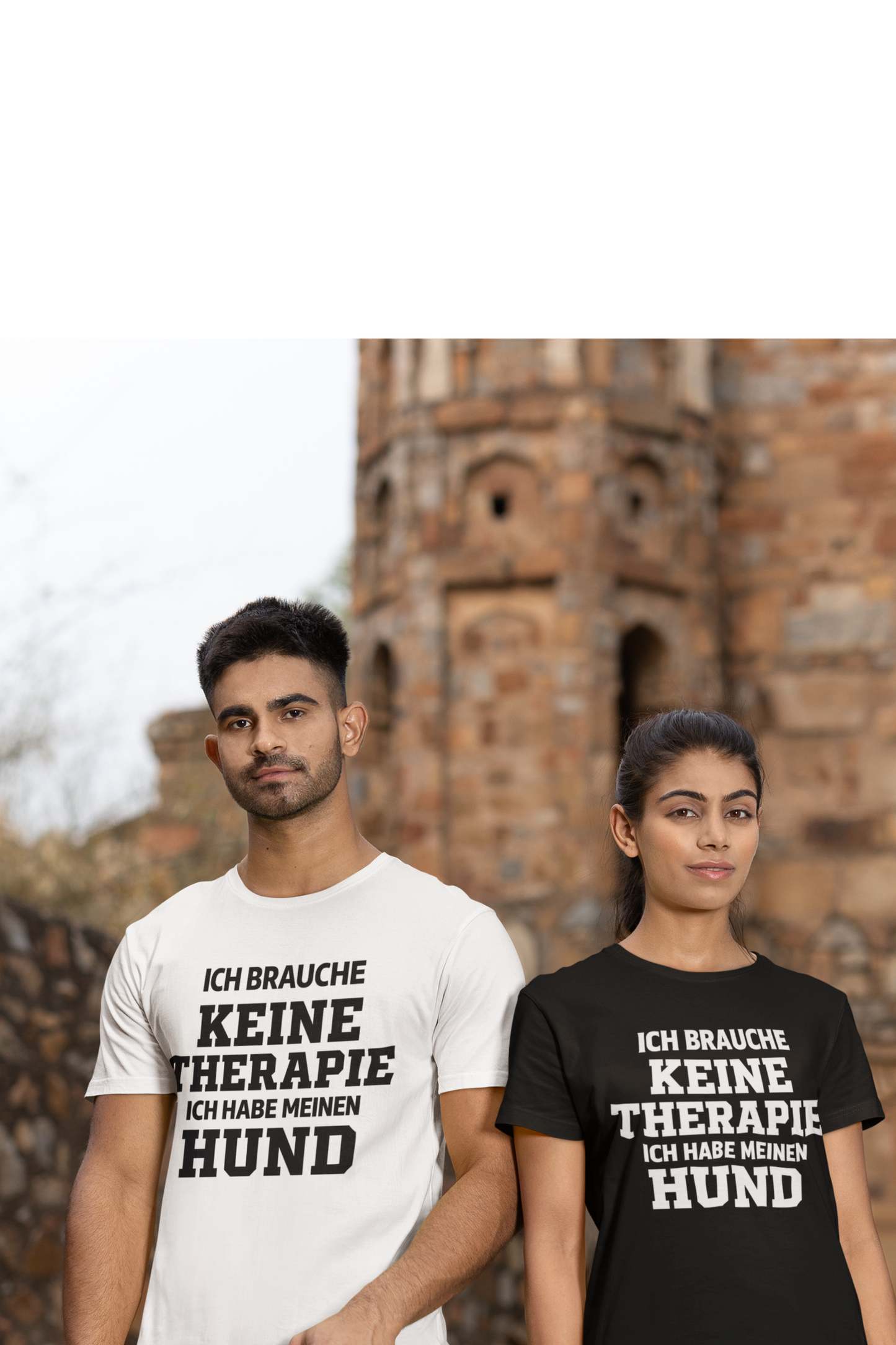 Premium Pfotenpoesie Unisex Shirt Ich Brauche Keine Therapie