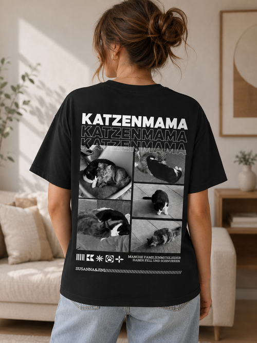 T-Shirt mit Katzen Foto