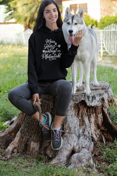 Mein Herz Schlägt im Pfotentakt Premium Unisex Hoodie