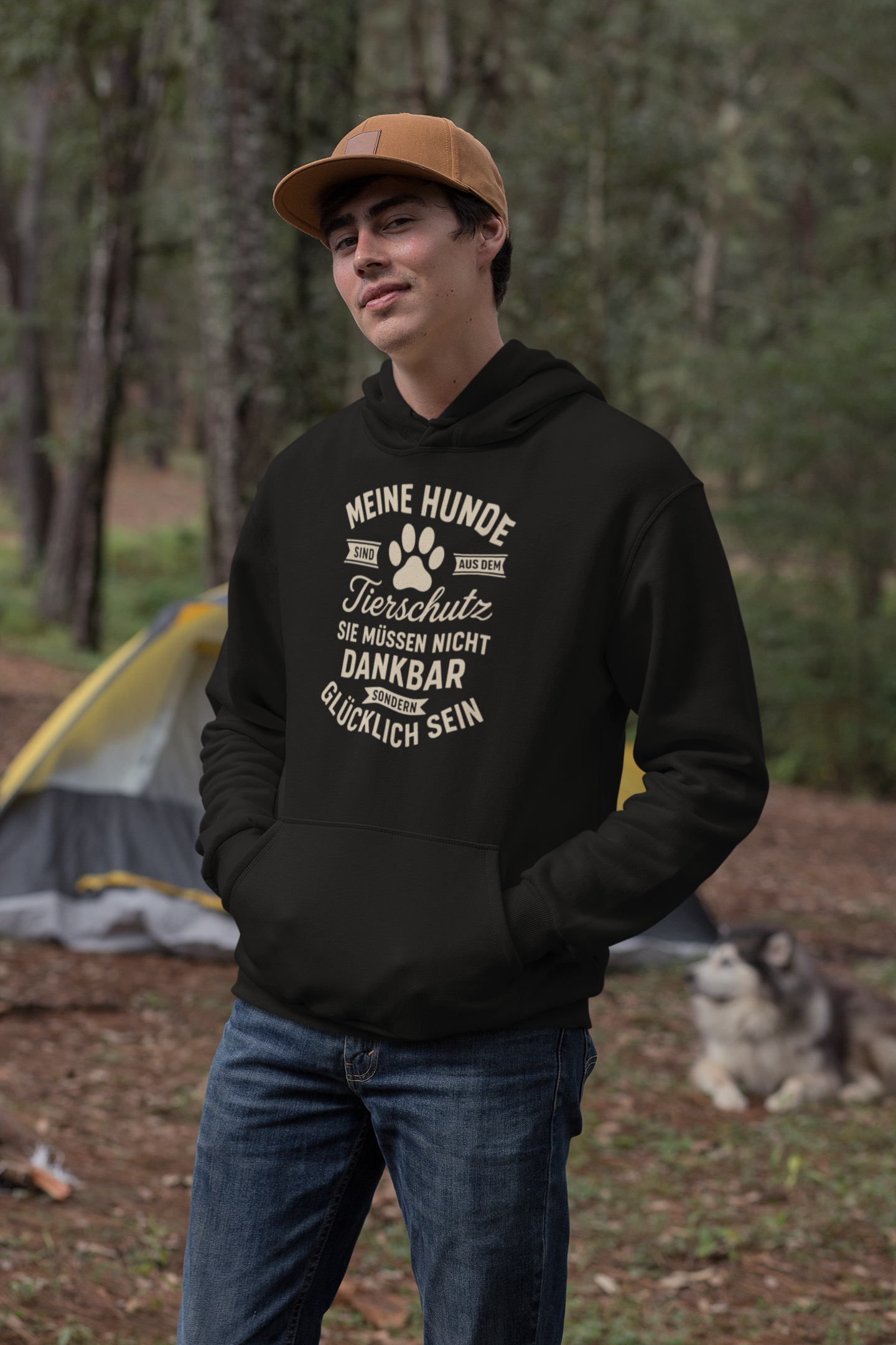 Premium Pfotenpoesie Tierschutz Hoodie