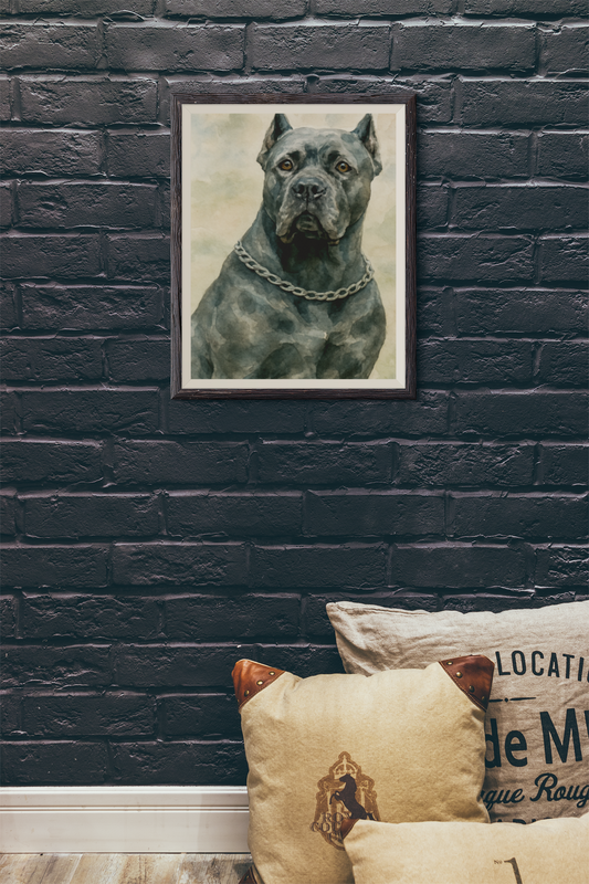 Premium Pfotenpoesie Poster personalisiertes Hunde-Portrait