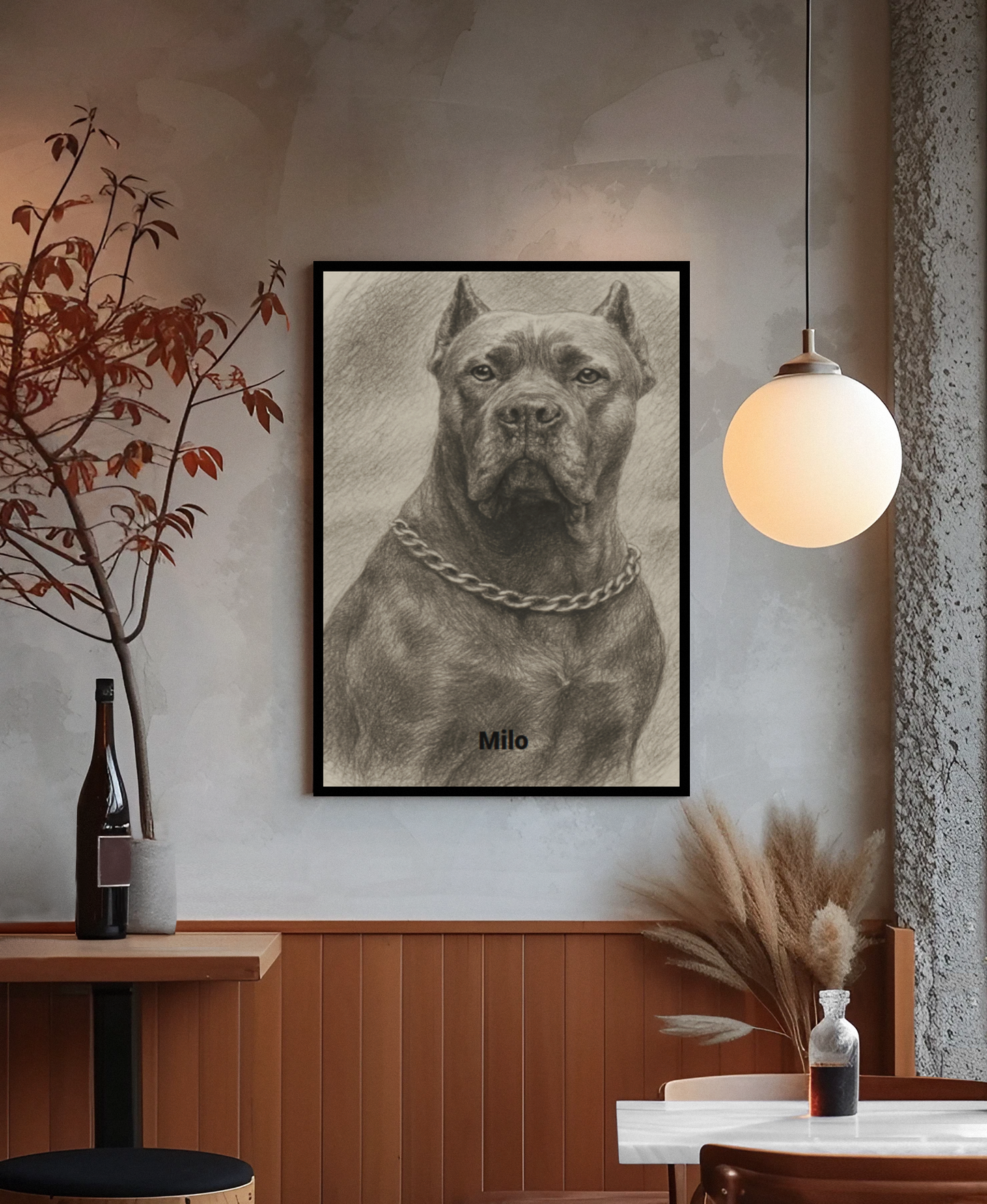 Premium Pfotenpoesie  personalisiertes Bleistift-Poster