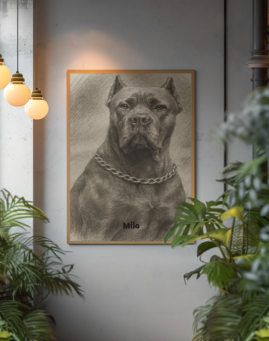 Premium Pfotenpoesie  personalisiertes Bleistift-Poster