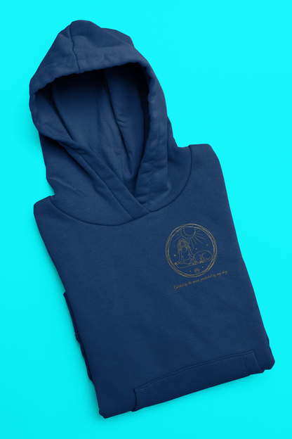 Guided by the Moon, Protected by My Dog Premium Unisex Hoodie