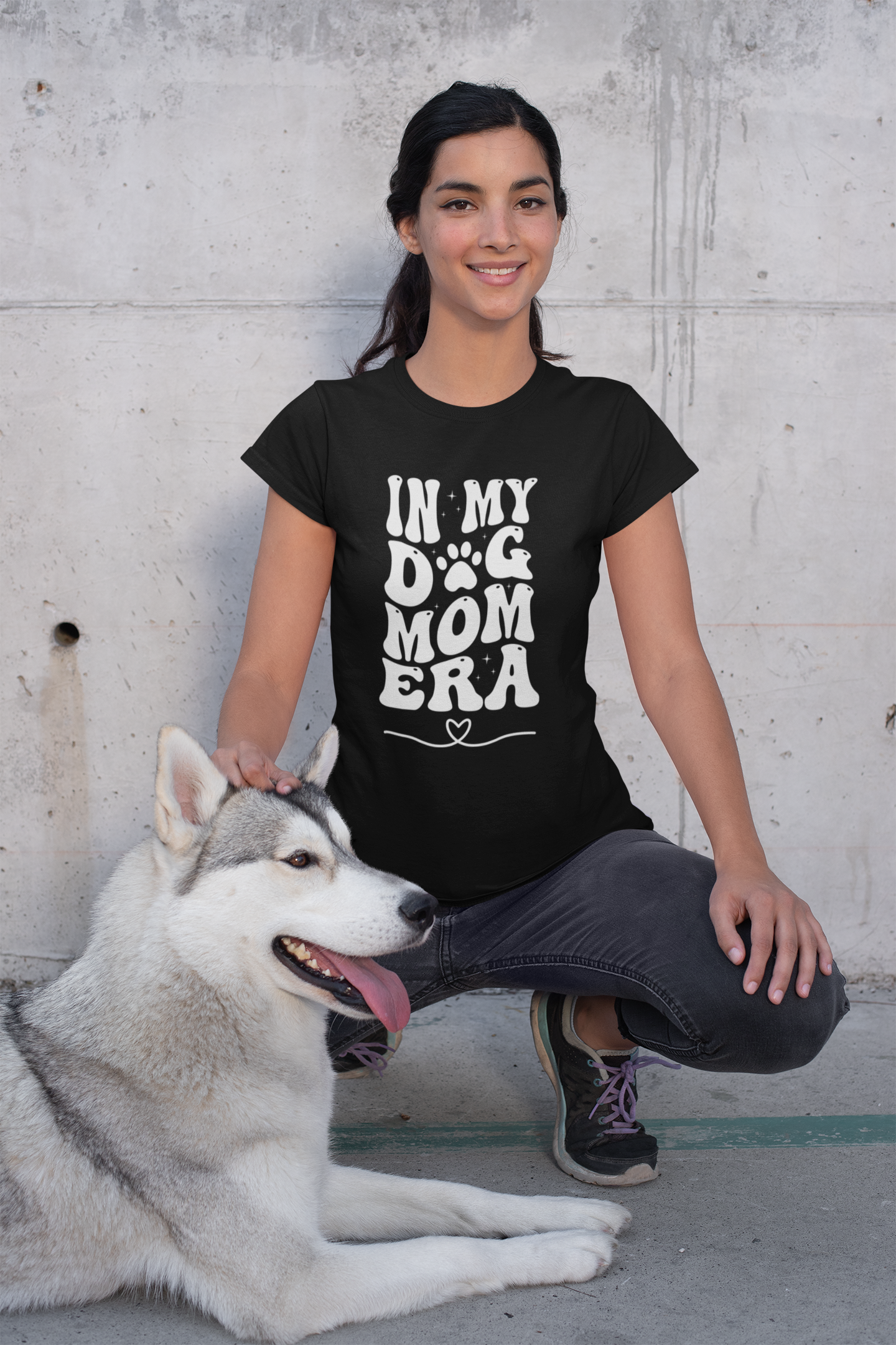 Premium Pfotenpoesie Shirt Dog Mom ERA