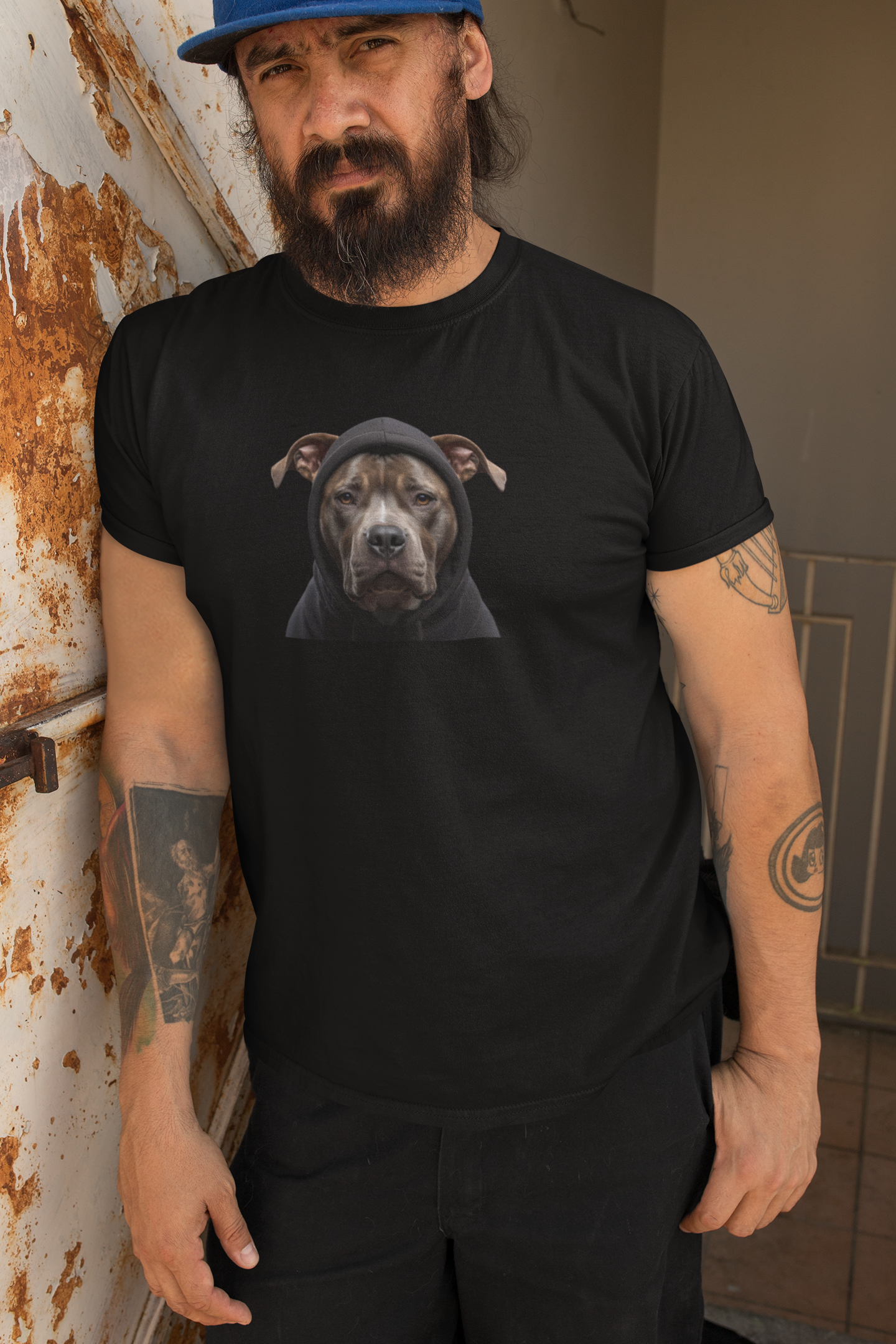 Premium Pfotenpoesie T-Shirt Pitbull