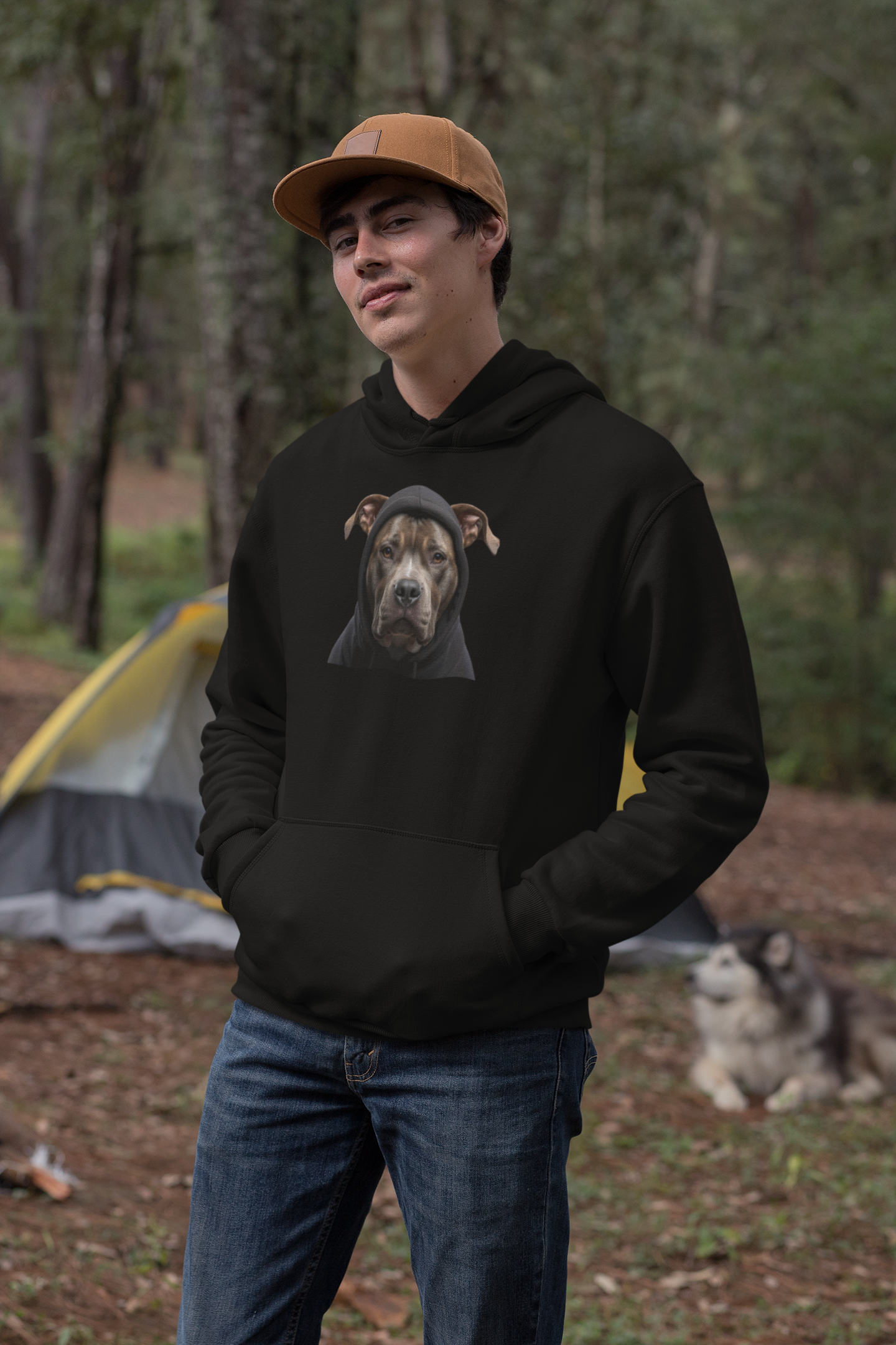 Premium Pfotenpoesie Hoodie Pitbull