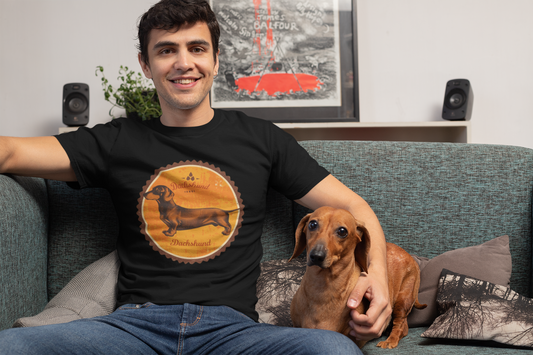 Vintage Dachshund Premium Unisex Shirt Pfotenpoesie
