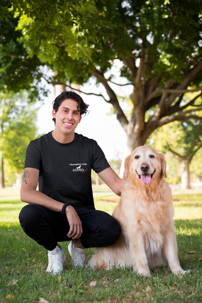 Therapiert vom Hund Premium Herren Shirt